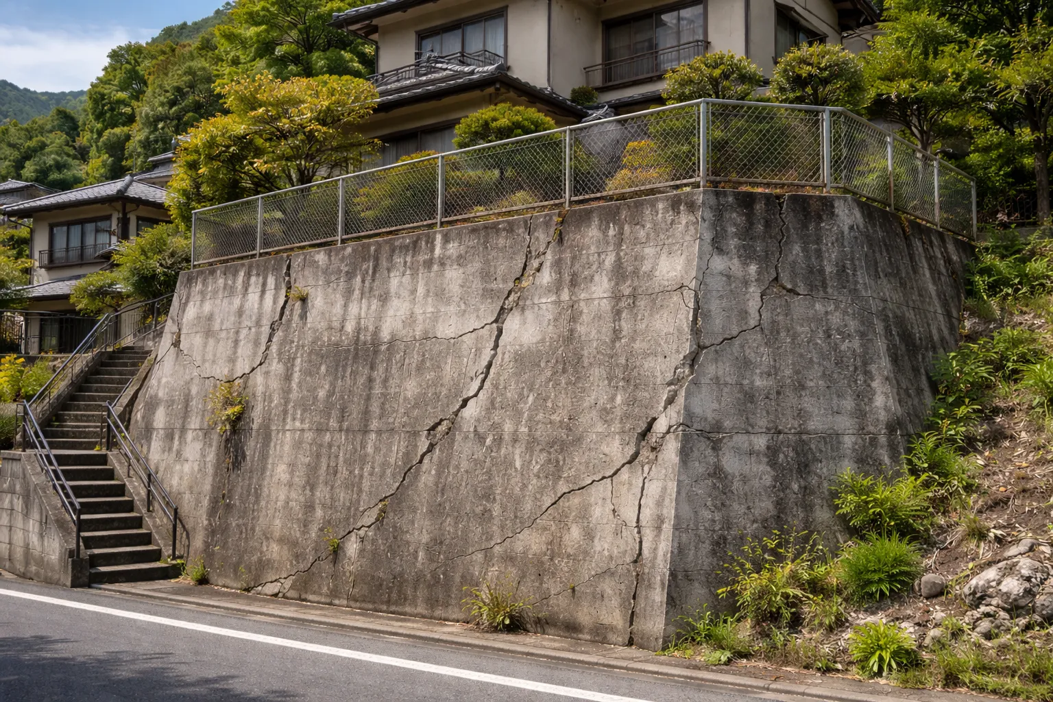 擁壁のある土地の売却｜老朽化擁壁の対処法